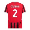 Camisola + Calções AC Milan Calabria 2 Criança Equipamento 1ª 24/25